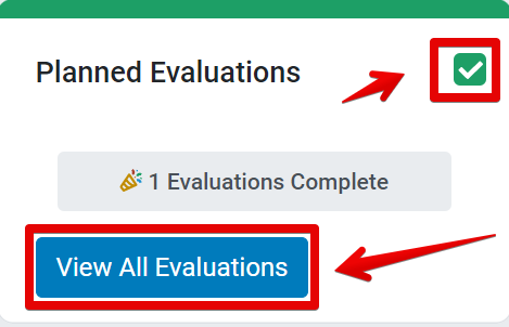 Completed planned evaluations module