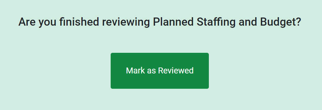 mark as reviewed button