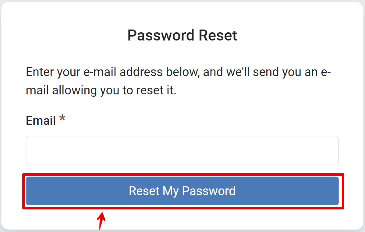 Reset my password button