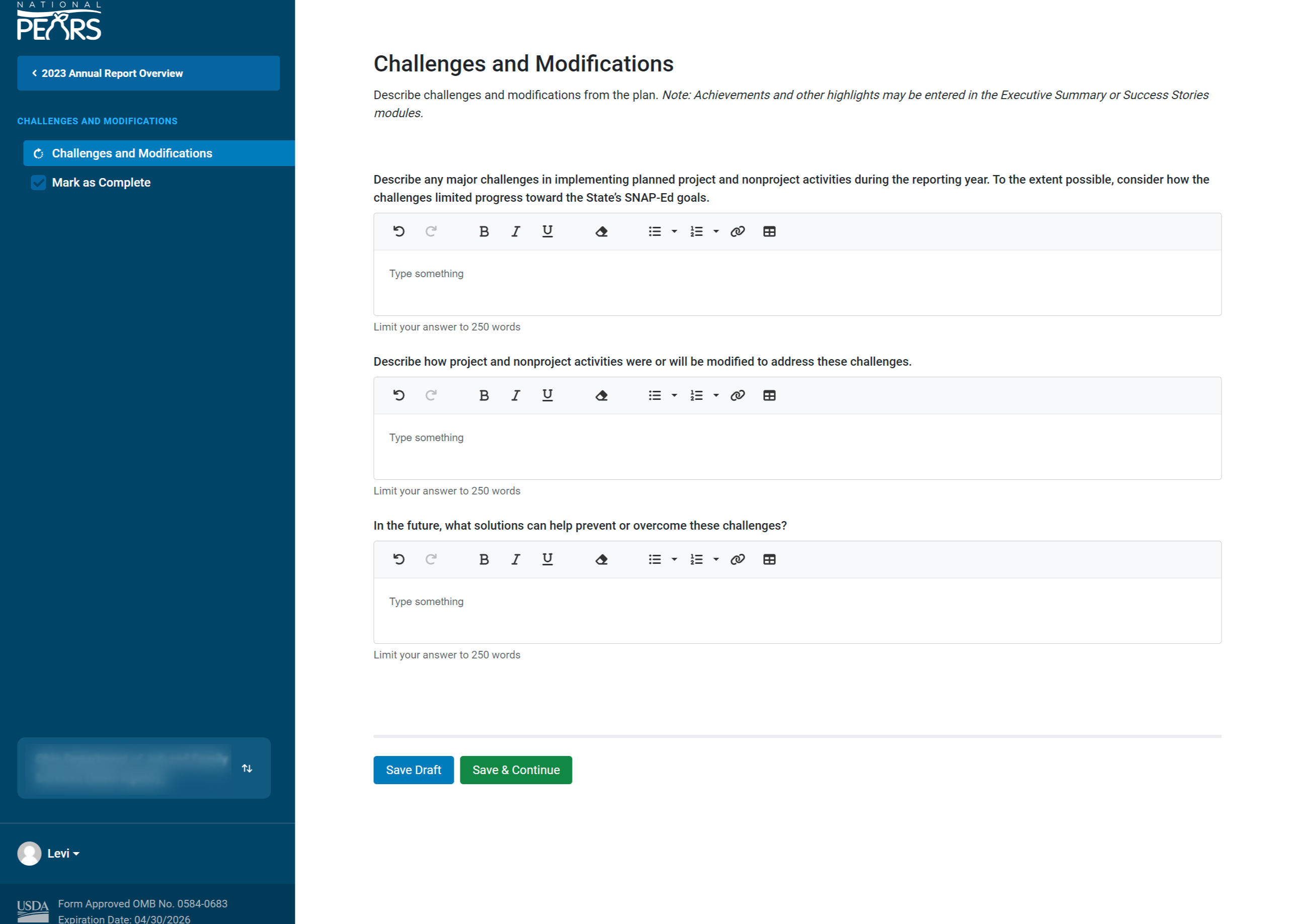 Challenges and Modifications section.