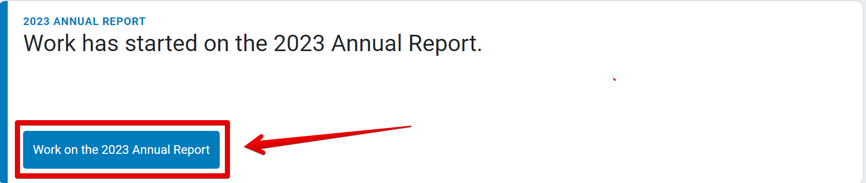 Work on the 2023 Annual Report button